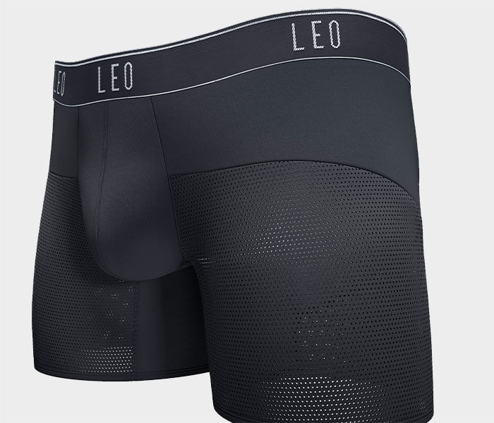 Leo Mens Training Compression Pants - Microfiber Workout Leggings Tights  Underwear for Men