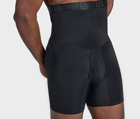 lki Mens Tummy Control Shapewear High Waist Slimming Bodysuit Shorts Boxer  Briefs Body Shaper Long Leg Underwear (B:Black, Medium) - Yahoo Shopping