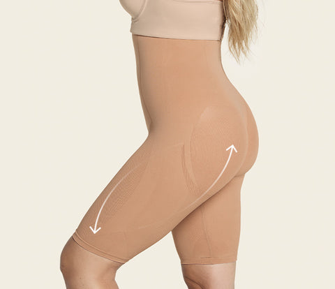 Suprenx Tummy Control Shorts Shapewear for Women High Waisted Body Shaper  Butt Lifter Thigh Slimmer Beige at  Women's Clothing store