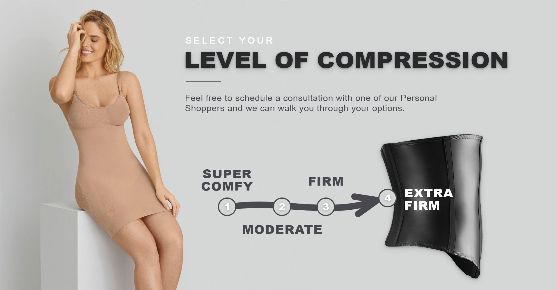 Select your level of compression - Leonisa