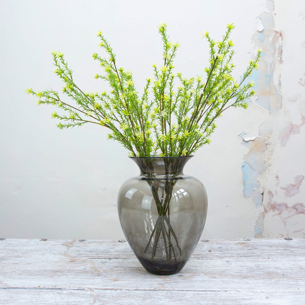 Olive branch with olives and sage green leaves - Peony Faux Flowers