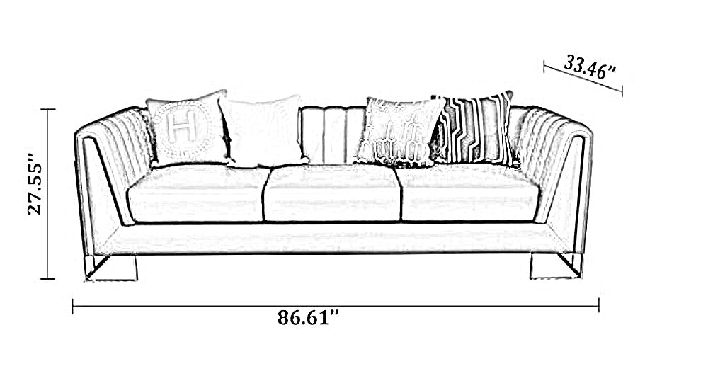 Luxurious Mexican Leather Sofa Set / Lixra