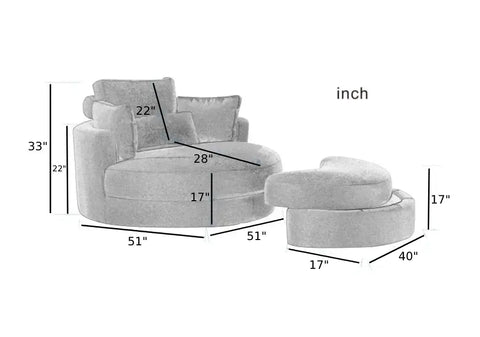 Modern Palatial Fabric Accent Chair / Lixra