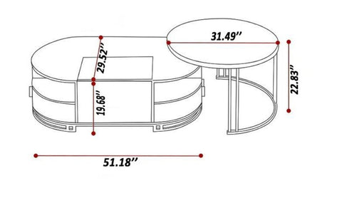 Multifunctional Marble Top Coffee Table and TV Stand – Lixra.com