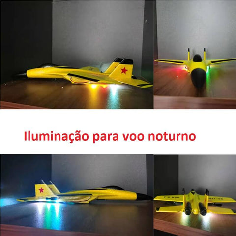 Avião de controle remoto - Caça FX SU-35 – purainfancia