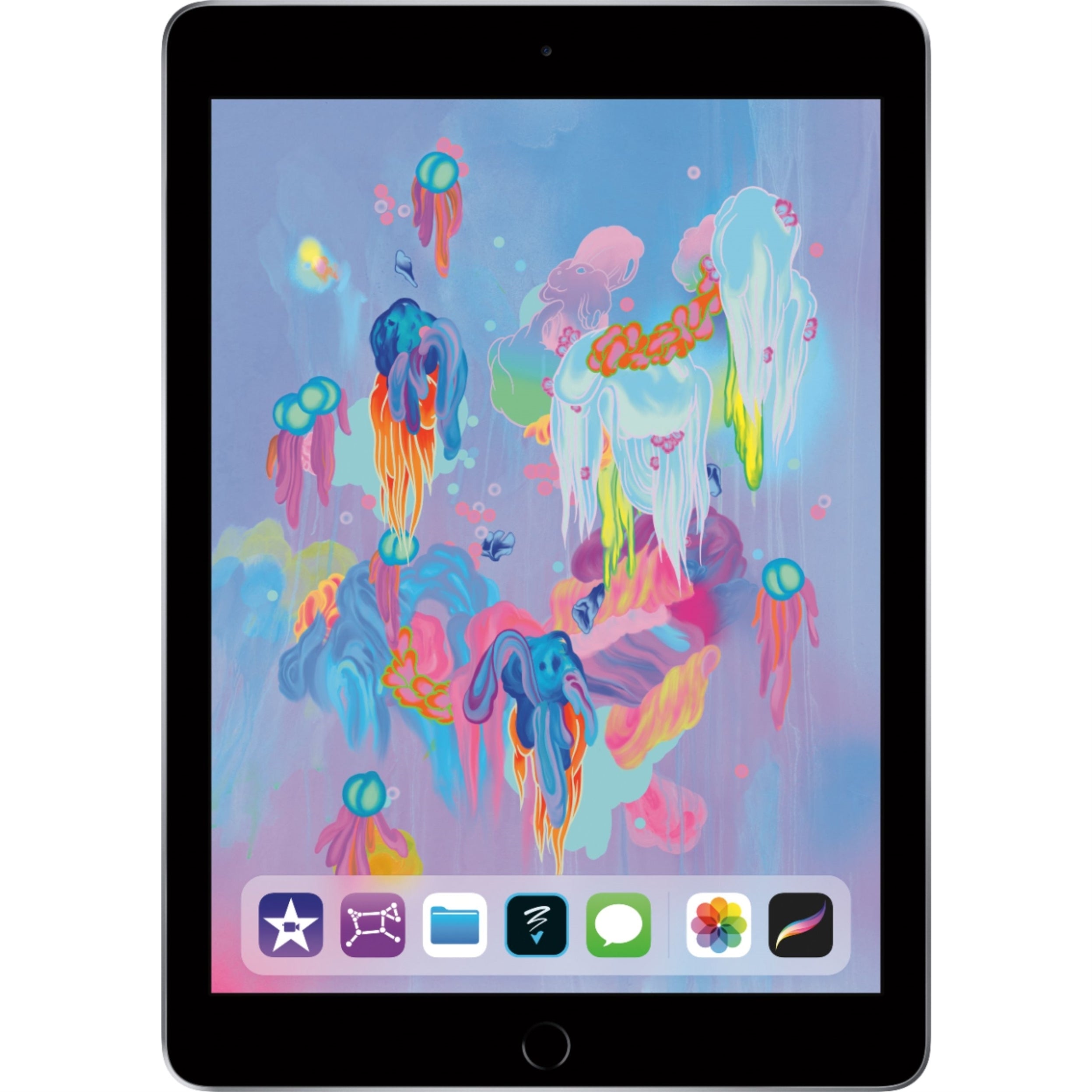 Apple iPad 6th Gen MR7J2LL/A 9.7" Tablet 128GB WiFi, Space Gray (Certified Refurbished)
