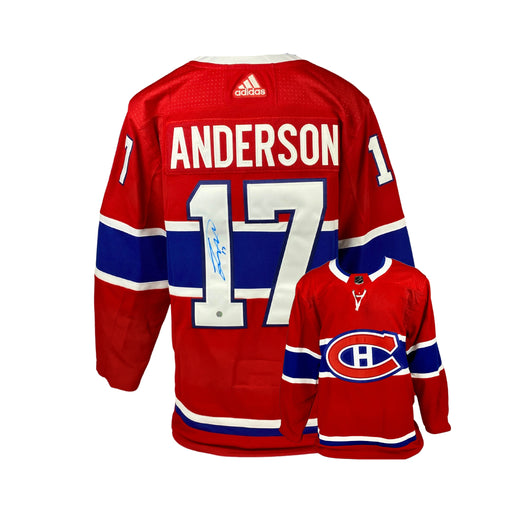 Cole Caufield Signed Jersey Canadiens Red Pro Adidas - NHL Auctions