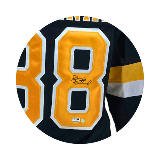 Framed Facsimile Autographed David Pastrnak 33x42 Boston Black Reprint  Laser Auto Hockey Jersey - Hall of Fame Sports Memorabilia