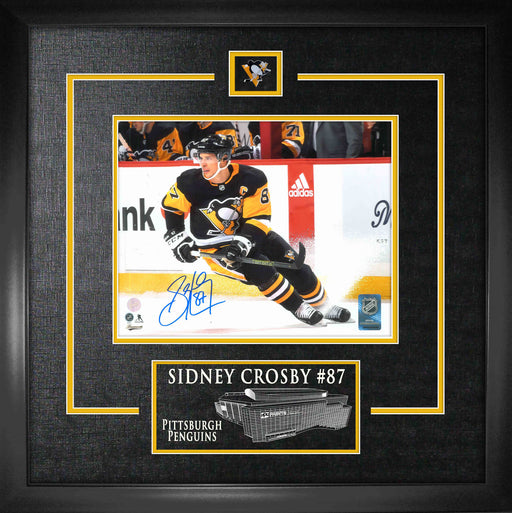 Sidney Crosby Autographed 11x14 Photo Framed Pittsburgh Penguins