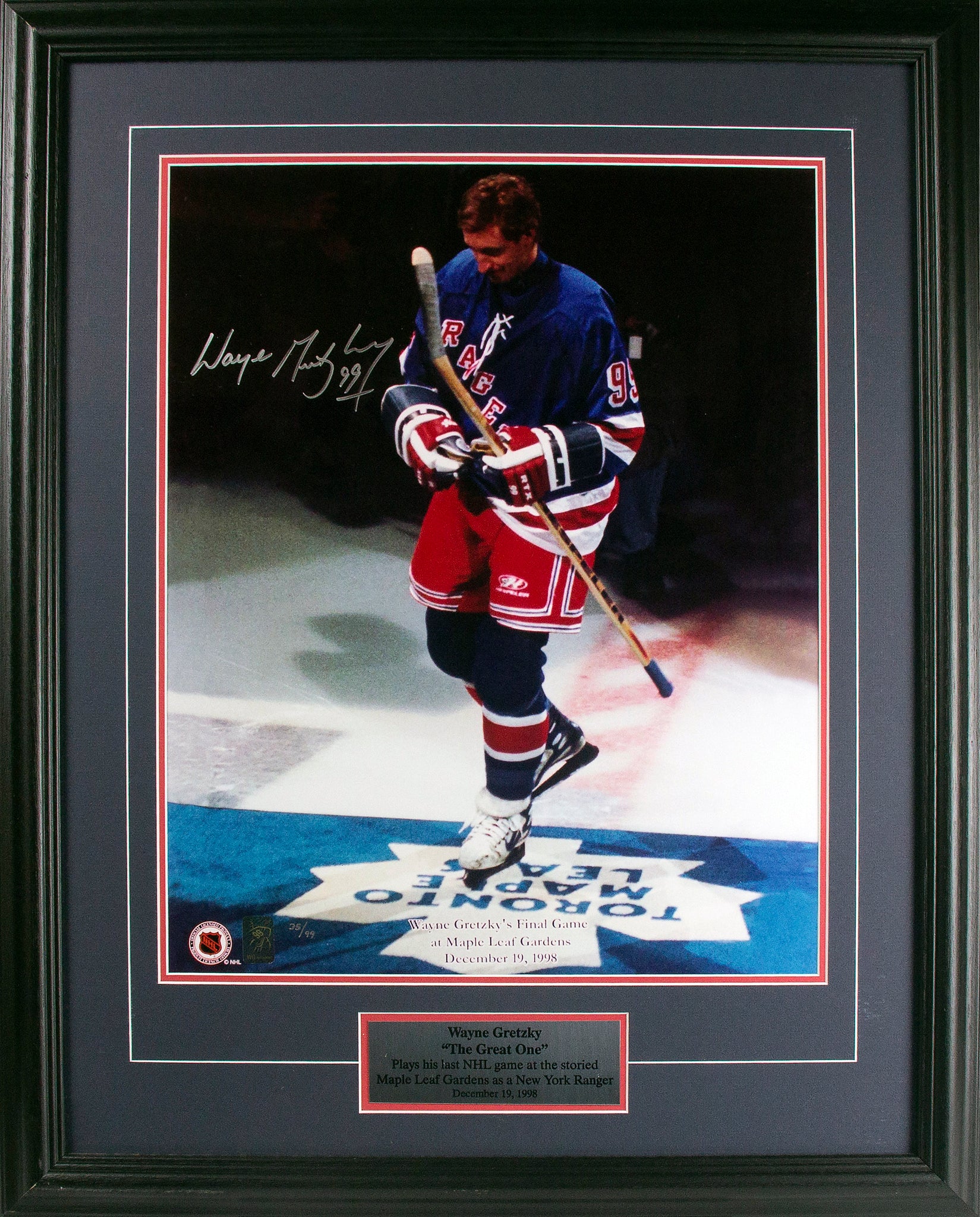 New York Rangers Retired Numbers Autographed 16x20