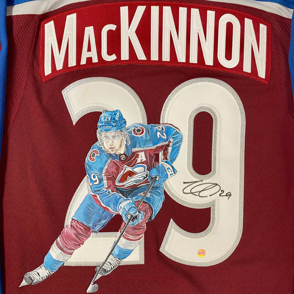 NATHAN MACKINNON Colorado Avalanche SIGNED Autographed JERSEY