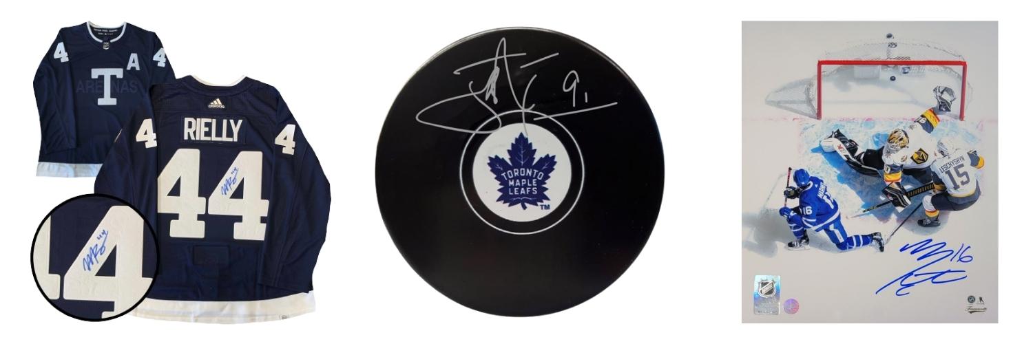 TIGER WILLIAMS Toronto Maple Leafs Signed Logo Puck