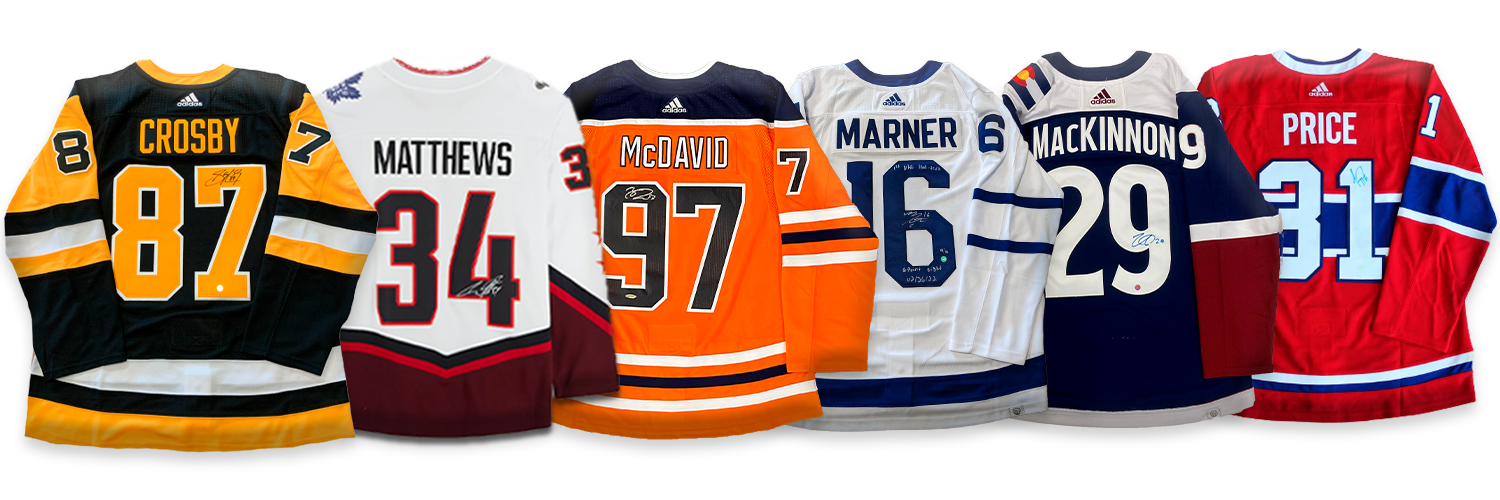 Frameworth Sports - 50/50! Get your 50/50 FW Mystery Box NOW! 📣 Featuring  headliners Sidney Crosby, Mitch Marner, Nathan Mackinnon and Carey Price,  this week's mystery box includes one (1) signed jersey!