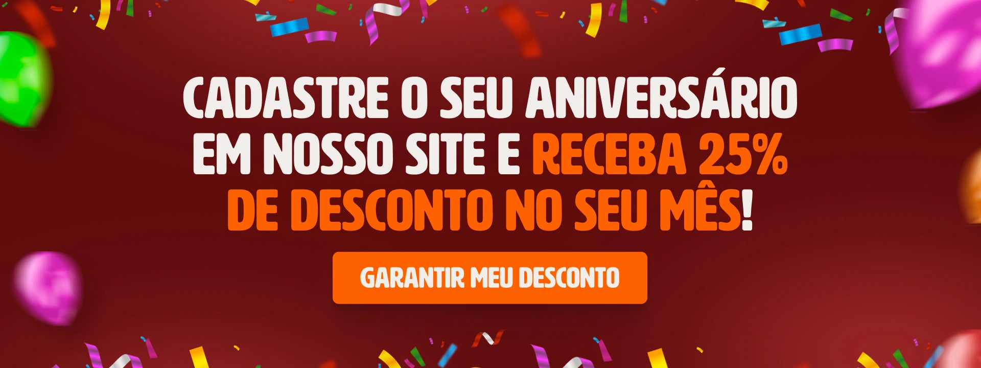 Cadastre seu aniversario