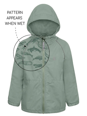 SPLASHMAGIC youth rain jacket - MOSS