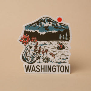WA MOUNTAIN LAKE sticker - MOSS