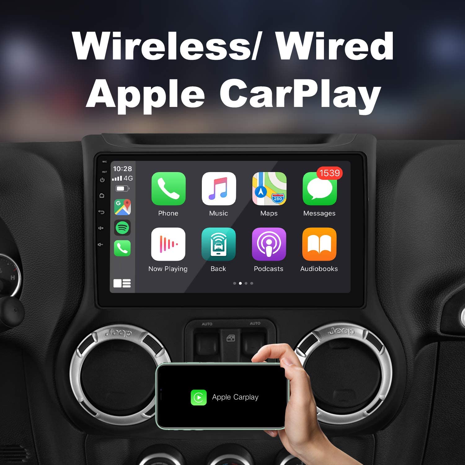 Android Radio Stereo for Jeep Wrangler 2011-2017 Navigation Carplay –  Topdisplay