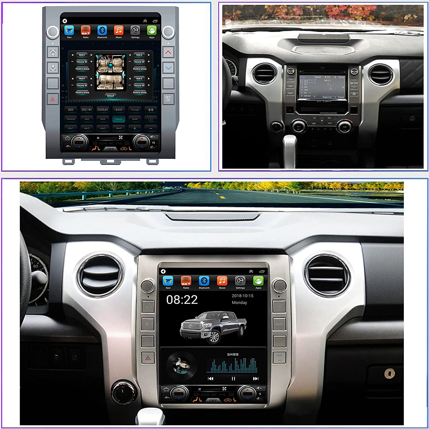 人気提案 ショップグリーン インポートDasaita inch Carplay Stereo for Toyota Tundra 2014  2015 2016 2017 2028 20