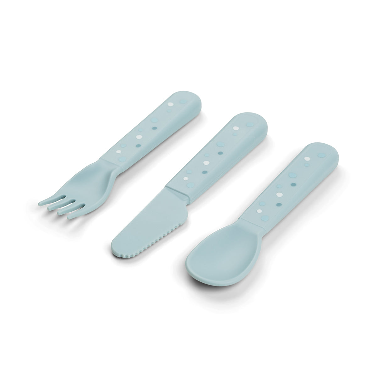 Silicone baby spoon 3-pack - Wally - Blue – Done by Deer