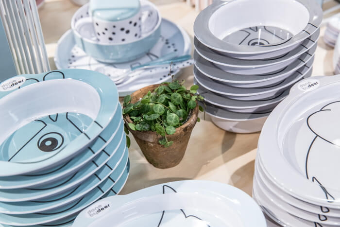 Tableware from Done by Deer fair stand at Kind + Jugend 2016