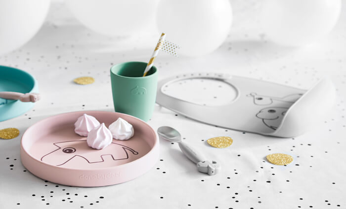 Fun and practical silicone tableware from Done by Deer