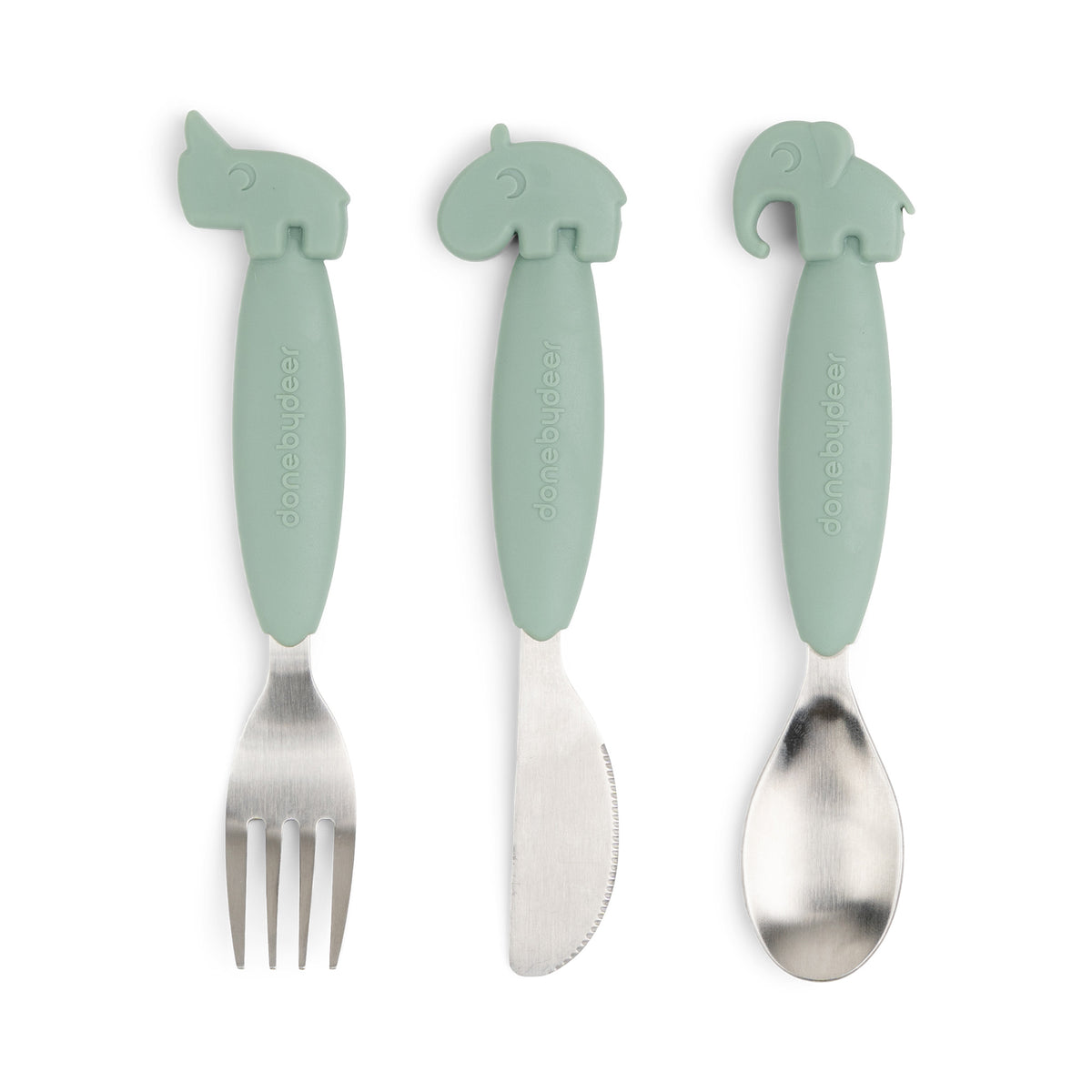 Baby spoon & fork that are easy to grip