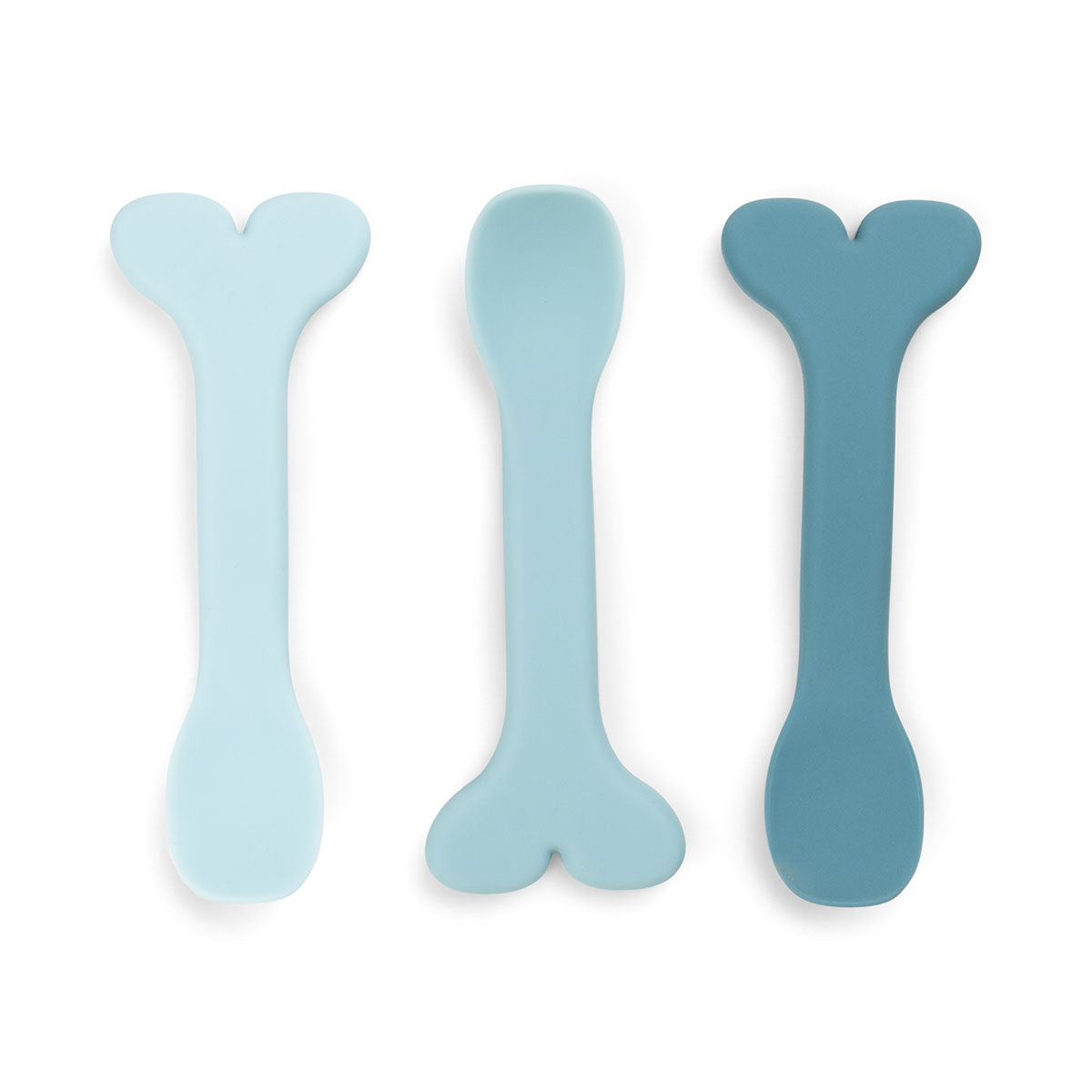 Powder Blue Silicone Spoons – Simply Sweet Kids