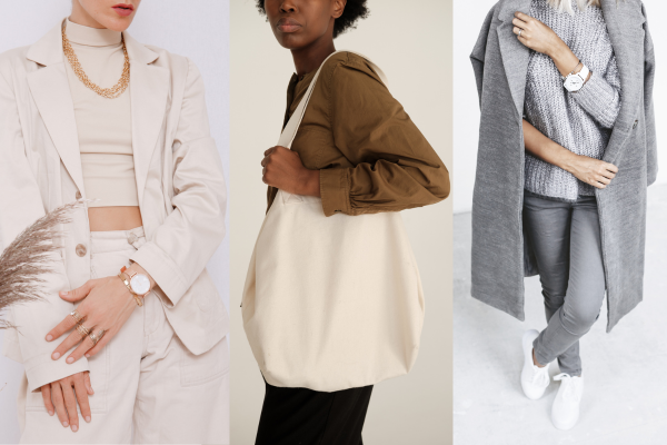 Three minimalist outfit ideas