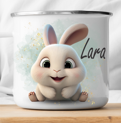 Personalized Easter Cute Rabbit 3D Mug