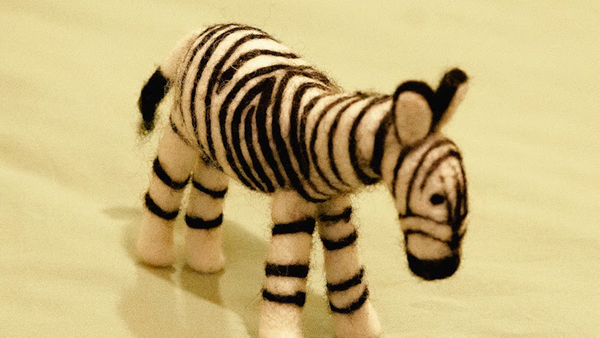 Zebra Animal Puppets | Felt Finger Puppet