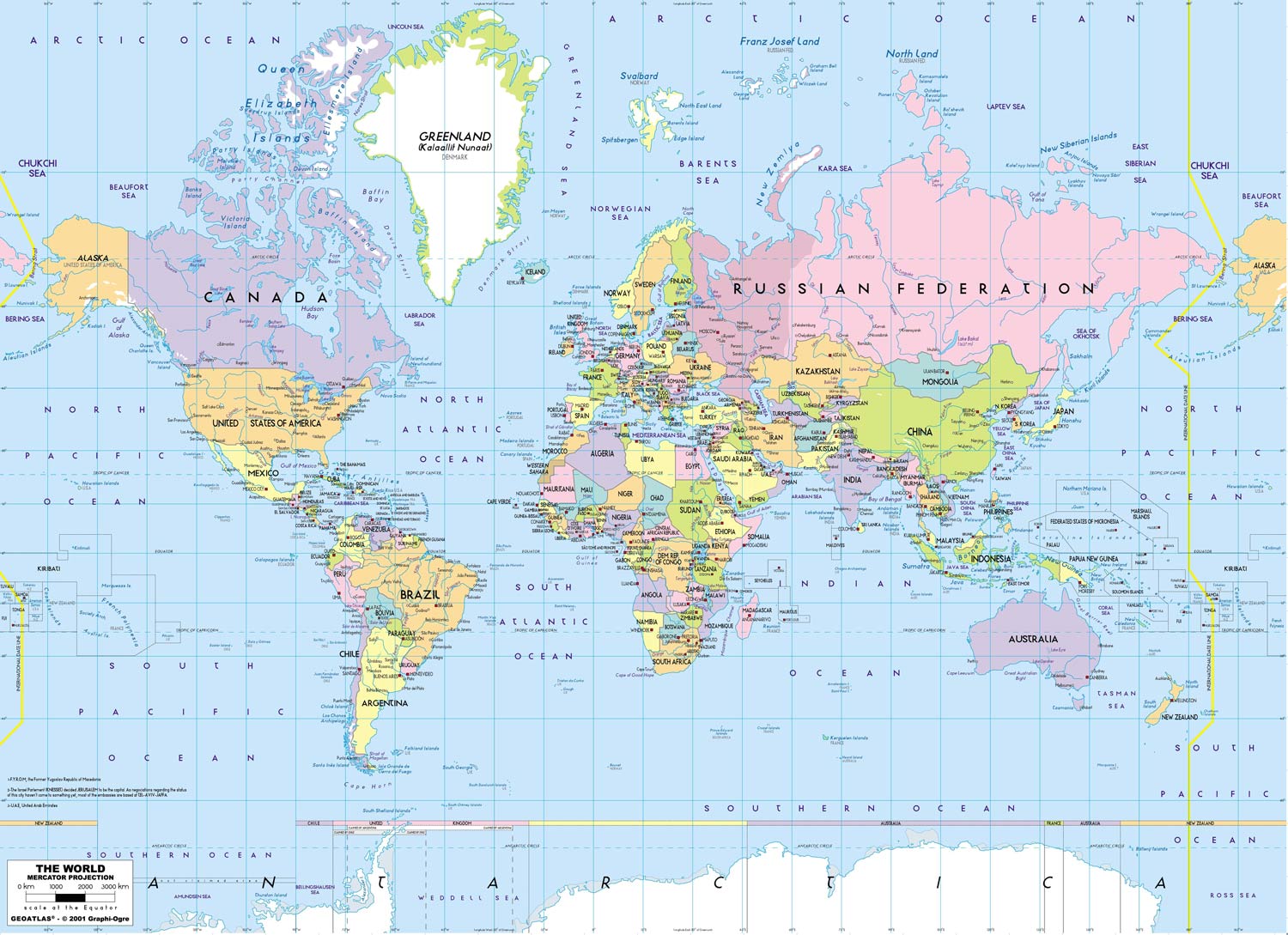 Europe Centered World Map Wallpaper Mural | Ever Wallpaper UK