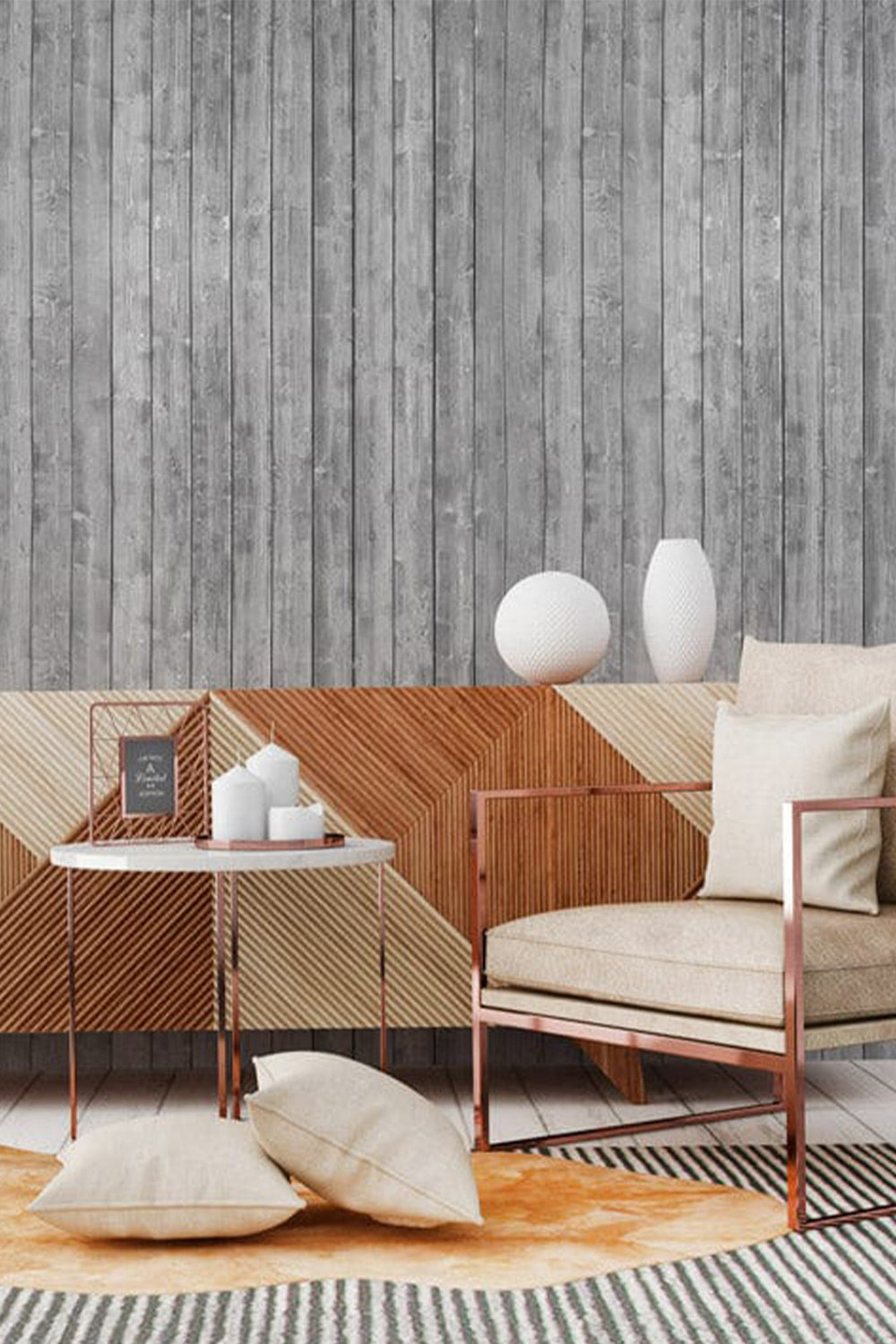 Buy Blooming Wall Extrathick Nonwoven Modern Leaf Flow Embossed Textured  Wallpaper for Livingroom Bedroom 208 In328 Ft57 Sqft Graybeige  Online at desertcartINDIA