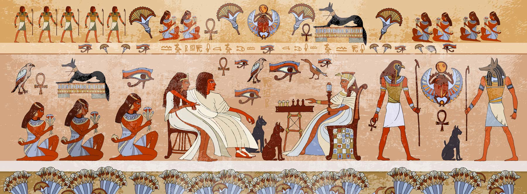 Ancient Egypt Mural Wallpaper | Egypt Wallpaper for Home UK