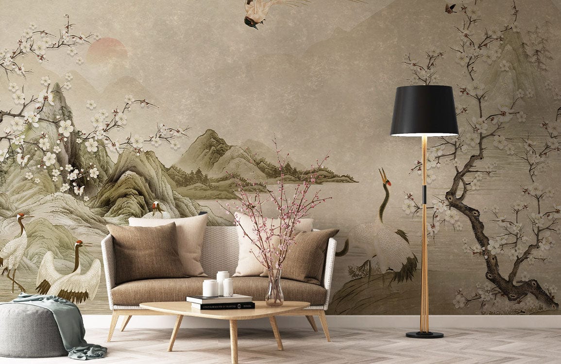 45 Scenic Mural Wallpaper  WallpaperSafari
