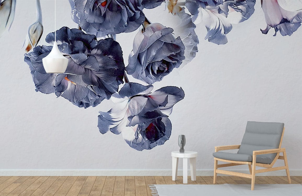 purple floral wallpaper for walls