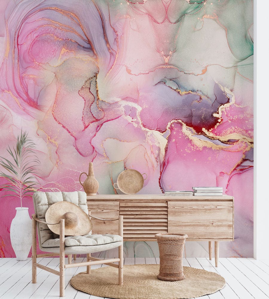 Với họa tiết màu hồng này, bức tranh tường phủ đá marble sẽ là điểm nhấn cảm hứng cho phòng khách hoặc phòng ngủ của bạn. Hình ảnh đẹp và ấm cúng sẽ đem tới một không gian nghỉ ngơi tuyệt vời cho bạn.