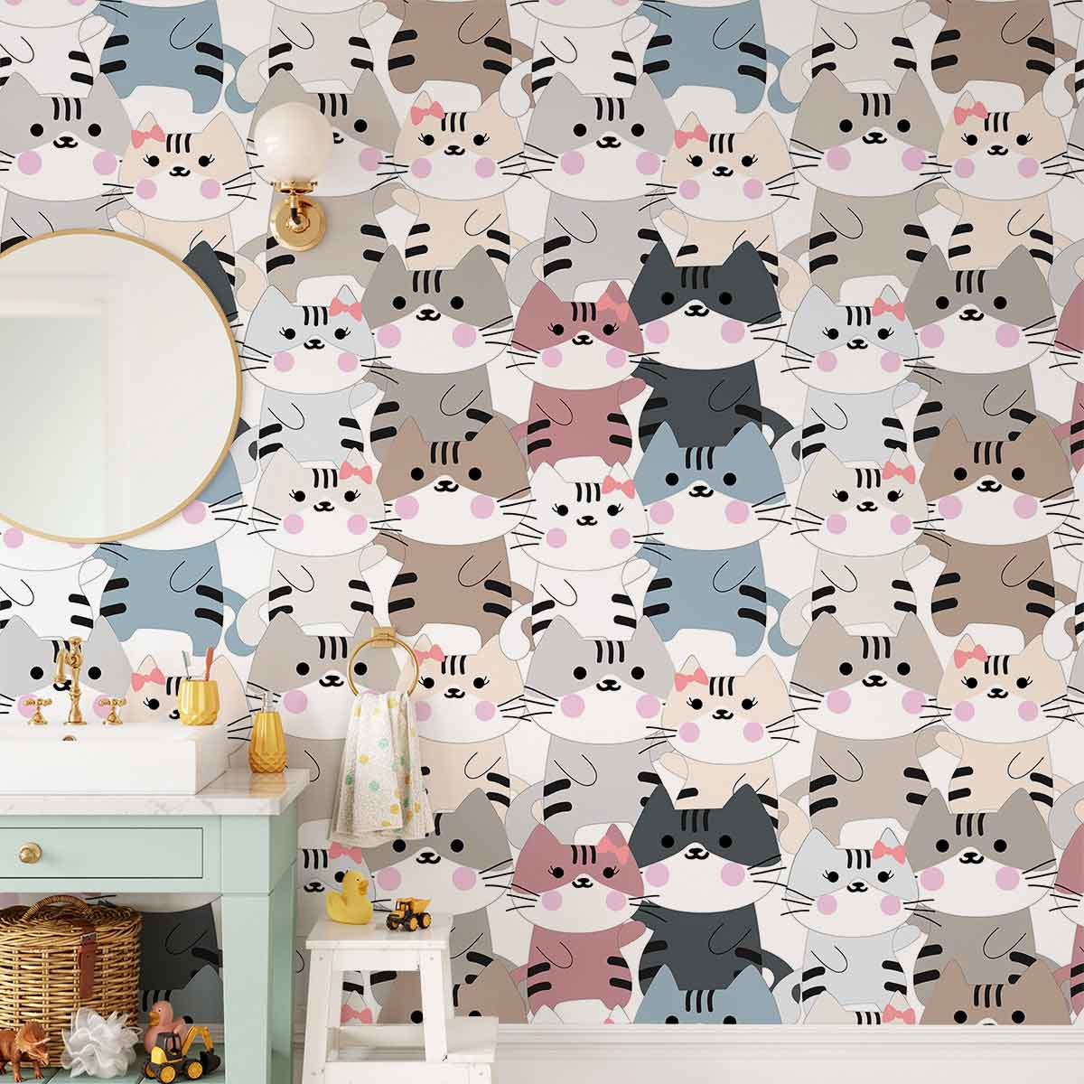 Cats in Love Wall Murals | Animal Wallpaper | Ever Wallpaper UK