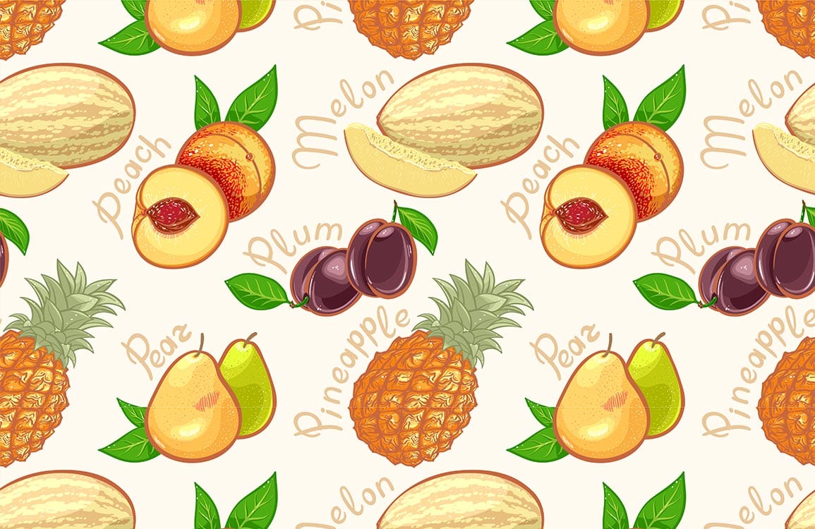 Fruit Print Wallpaper for Home | Ever Wallpaper UK