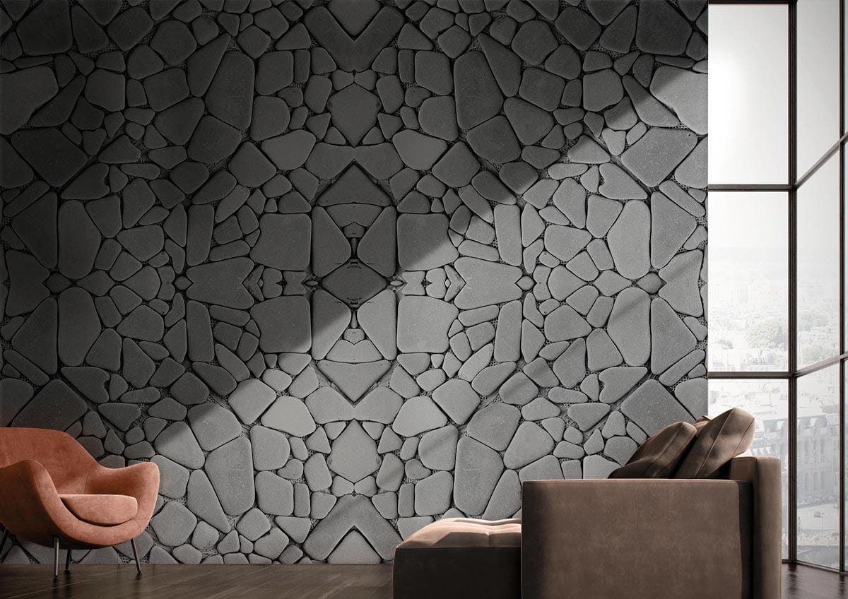 Grey Stone Textured Mural   For Home ?v=1640854068