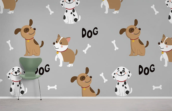 Dog Wallpaper & Wall Mural | Ever Wallpaper UK – Ellewallpaper