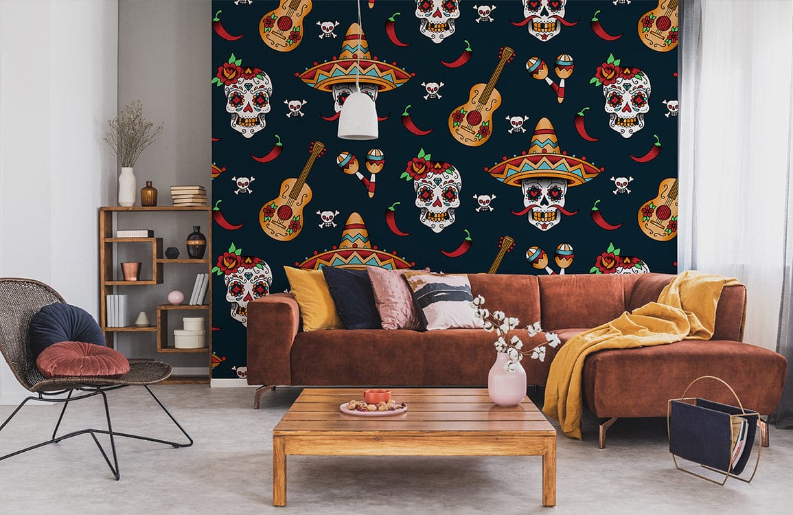 skull wallpaper for walls