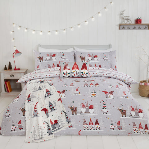 Gonk Friends Red Christmas Duvet Set