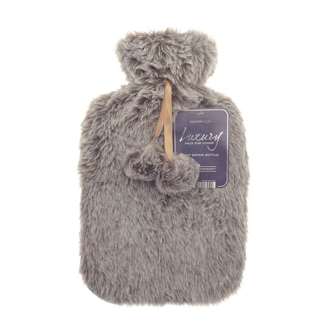 Marle Brown Faux Fur Hot Water Bottle