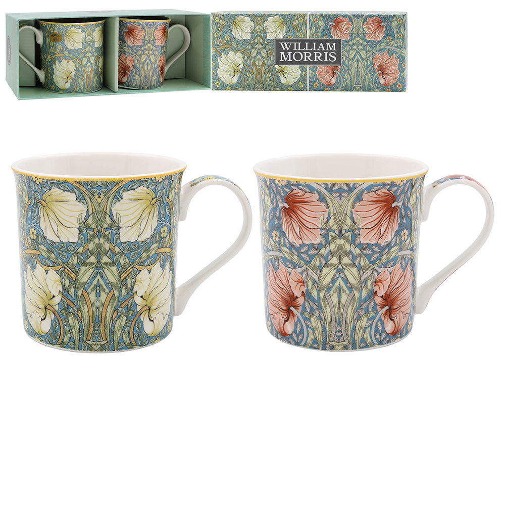 William Morris Pimpernel Multicoloured Mugs (Set of 2)