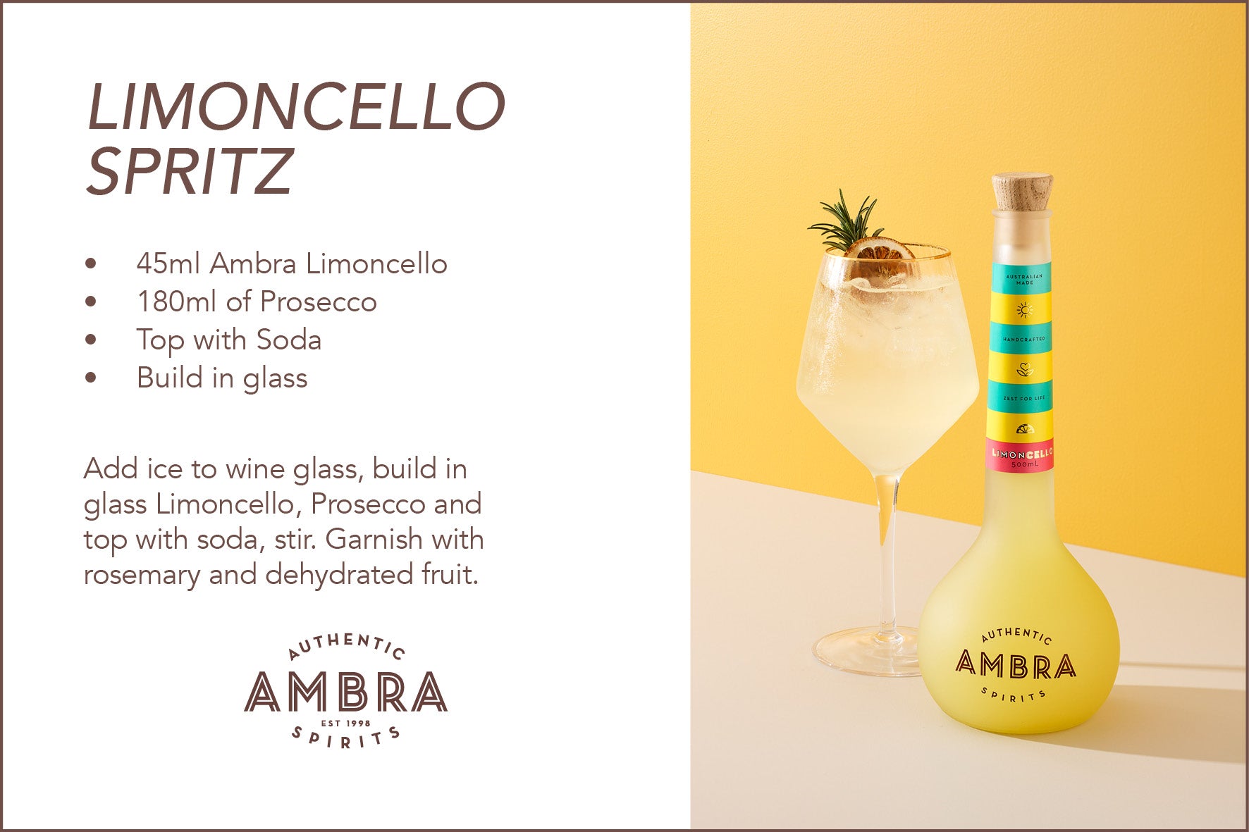 Ambra Limoncello Spritz Cocktail Recipe