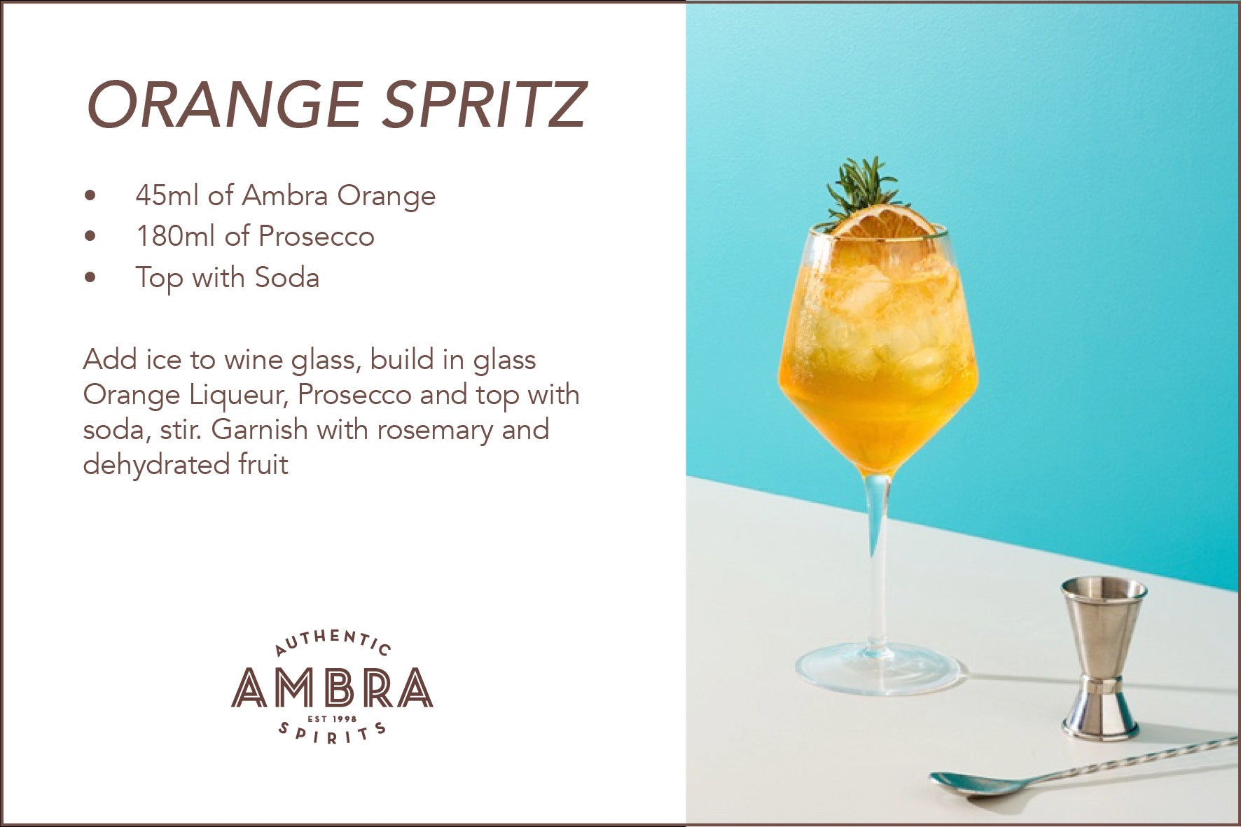 Ambra Orange Spritz Cocktail Recipe