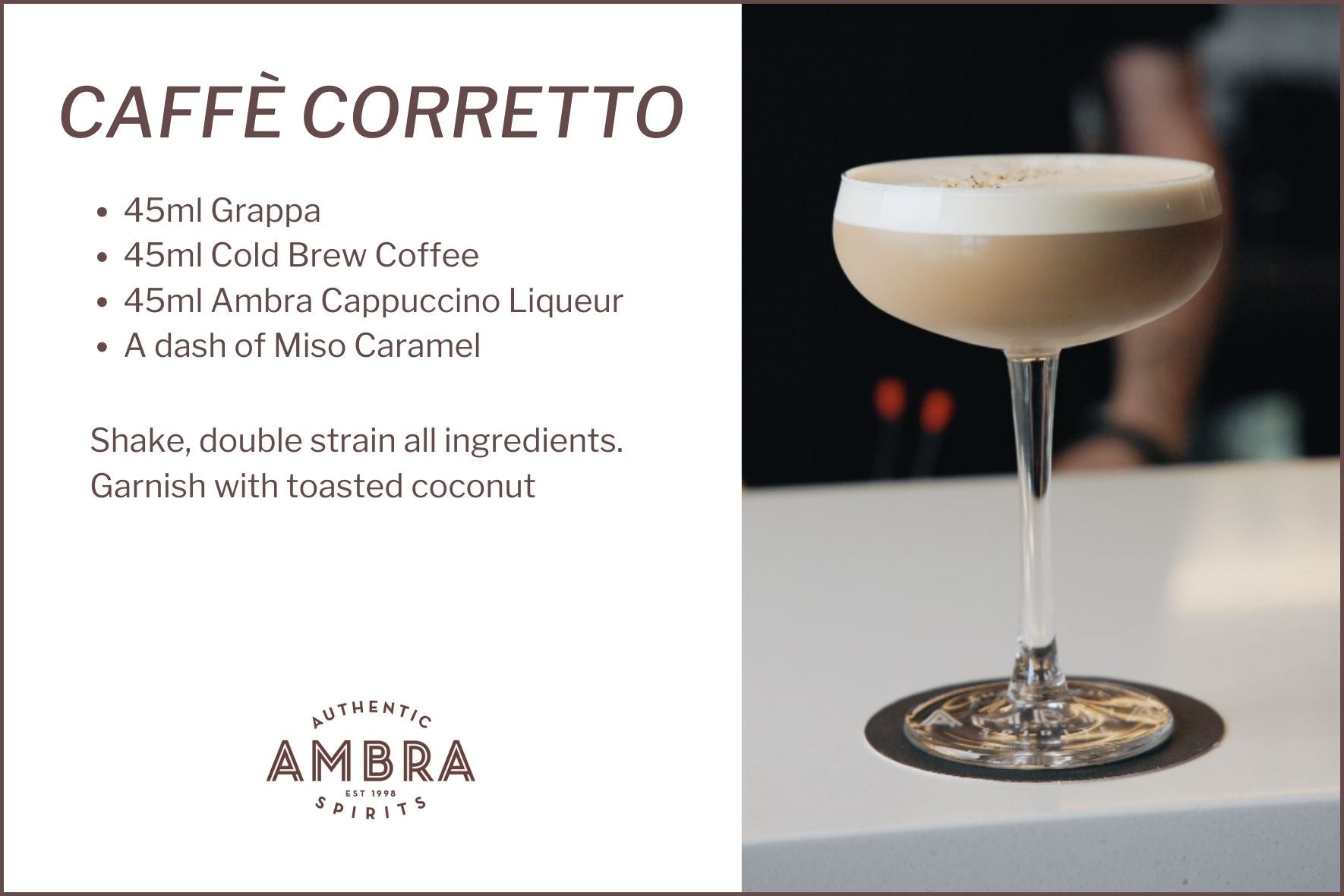 Ambra Spirits - Caffè Corretto Recipe