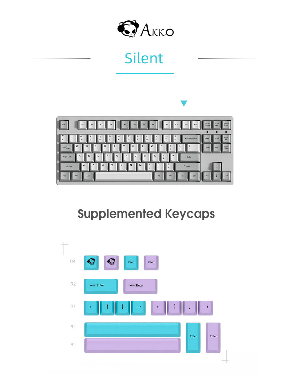 AKKO 3087 V2 Silent Mechanical Keyboard - Cozy Dev