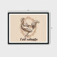 French Cafe Rooster - Embroidery Wall Hanging/Wall Art