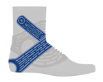 Ankle Stability Straps: Soft straps wrap across the ankle to provide stability control and customized tension for the perfect fit.